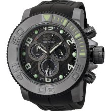 Invicta Men's Black Sea Hunter Pro Diver Quartz Rubber Strap 0413