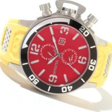 Invicta Men's Corduba Quartz GMT Stainless Steel Case Polyurethane Strap Watch