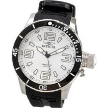 Invicta Mens Corduba Scuba Swiss Ss Case White Dial Black Poly Watch