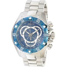 Invicta Men's Reserve Excursion Chronograph Stainless Steel Case and Bracelet Blue Tone DIal 11009