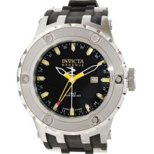 Invicta Men's Reserve GMT Stainless Steel Case Chronograph Blue Dial Rubber Strap 10972