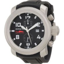 Invicta Mens Sea Hunter Russian Diver Swiss Made Chronograph Black Watch 1856