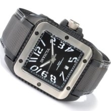 Invicta Men's Specialty Quartz Stainless Steel Case Leather & Technofiber Strap Watch