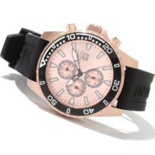 Invicta Men's Specialty Quartz Stainless Steel Polyurethane Strap Watch ROSETONE