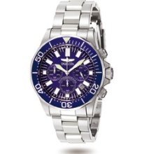 Invicta Sapphire Diver Chronograph Blue Dial Luminous