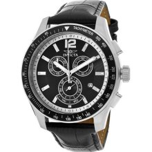 Invicta Watches Men's Specialty Chronograph White Crystal Black Dial B