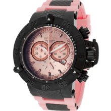 Invicta Watches Men's Subaqua Noma III Chronograph Pink Dial Pink Poly