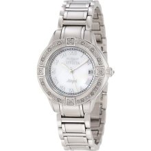 Invicta Women's Angel Mother-of-pearl Dial Diamond Accented Watch 12804
