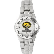 Iowa Hawkeye wrist watch : Iowa Hawkeyes Ladies Gameday Sport Watch with Stainless Steel Band