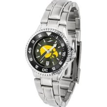 Iowa Hawkeyes NCAA Womens Steel Anochrome Watch ...