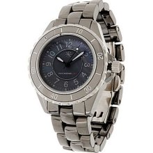 Isaac Mizrahi Live! Mother-of-Pearl Dial Ceramic Link Watch - Hematine Finish - Average
