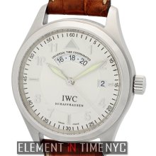 IWC Pilot Collection UTC Stainless Steel 39mm Silver Spitfire Dial