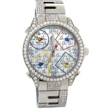 Jacob & Co JCM28 MOP Dial 5 Time Zone 7.57 ctw Diamond Unisex Watch