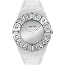Jacques Lemans Vedette 1-1585B Ladies White Leather Strap Watch