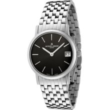 JACQUES LEMANS Watches Women's Geneve/Baca Black Dial Stainless Steel