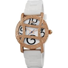 JBW Olympia Sport Ladies Diamond Watch in Rose Gold White