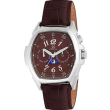 Joshua & Sons Men's Multifunction Day/ Date Swiss Steel Strap Watch