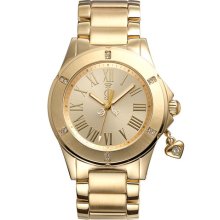 Juicy Couture 'Rich Girl' Round Dial Bracelet Watch
