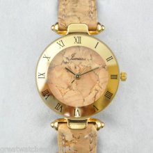 Jumeau Kwk-l Wristwatch, Roman, Cork Dial And Bracelet, Swiss Made