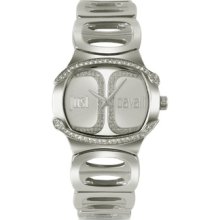 Just Cavalli Designer Women's Watches, Born JC - Silver Dial Bracelet Watch