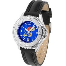 Kansas Jayhawks Ladies Leather Wristwatch