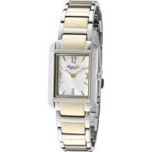 Kenneth Cole Kc4808 Women's White Mother Of Pearl Dial Two Tone Ladies Watch