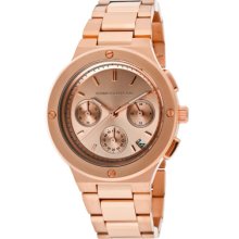 Kenneth Jay Lane Watches Women's Chronograph Rose Gold Sunray Dial Ros