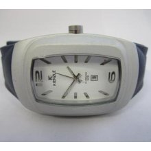 Kienzle Ladies Rectangle Quartz Aluminum Watch Runs And Keeps Time
