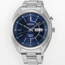 Kinetic Stainless Steel Case And Bracelet Blue Tone Dial Day And Date