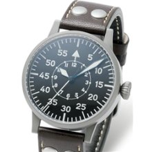 Laco Erfurt Type B Dial Swiss Quartz Pilot Watch with Sapphire Crystal #861745