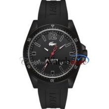 Lacoste 2010662 Watch Seattle Mens Black Dial Stainless Steel Case Quartz