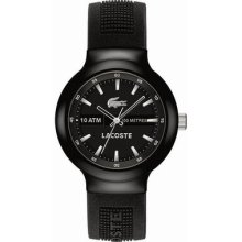 Lacoste Gent's Plastic Case Black Rubber Watch 2010657