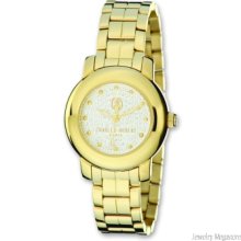 Ladies Charles Hubert Gold-Plated Stainless Steel Swarovski Crystals Dial W