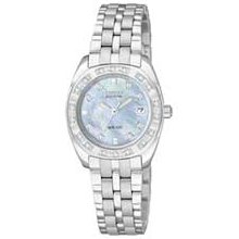 Ladies' Citizen Eco-Drive Diamond Watch with Mother-of-Pearl Dial