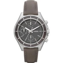 Ladies Fossil Dylan Grey Leather Watch