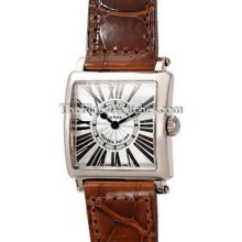 Ladies Large Franck Muller Master Square White Gold 6002MQZRELR Watch