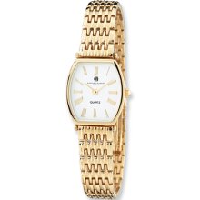 Ladies, Satin Finish Gold-Plated Watch by Charles Hubert