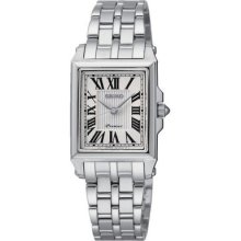Ladies Seiko Premier Quartz Sxgp11 Silver Dial Stainless Steel Watch