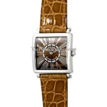 Ladies Small Franck Muller Master Square Steel 6002SQZRELR Watch