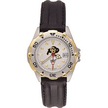 Ladies University Of Colorado All Star Watch With Leather Strap