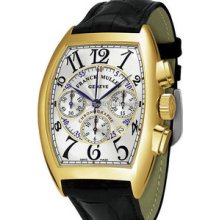 Large Franck Muller Curvex Chronograph 8880CCAT Yellow Gold Watch
