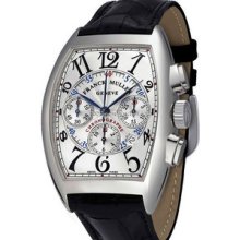 Large Franck Muller Curvex Chronograph 8880CCAT Steel Watch
