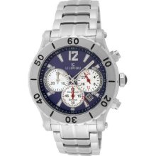 Le Chateau 5437M Bl Amp Sil Men'S 5437M Blandsil Sport Dinamica Chronograph Stainless Steel Watch