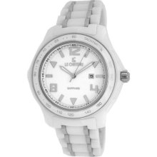 Le Chateau Persida LC Unisex All White Ceramic Watch w/Sapphire C ...