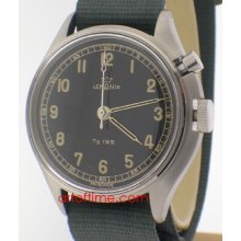 Lemania Swedish Military One Button Chronograph SS