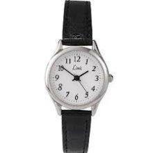 Limit Courant White Dial Leather Strap Ladies Watch 6741.