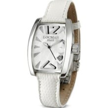 Locman Designer Women's Watches, Panorama White Mother-of-Pearl Dial Dress Watch