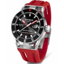 Locman Mens Monte Cristo Professional Diving Watch Red 513BKRDRD