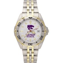 LogoArt NCAA Men's All Star Bracelet Watch with Team Logo Dial NCAA Team: Kansas State