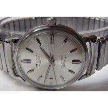 Longines Grand Prize Admiral Men's Swiss Made Silver Automatic Watch w/ Bracelet
